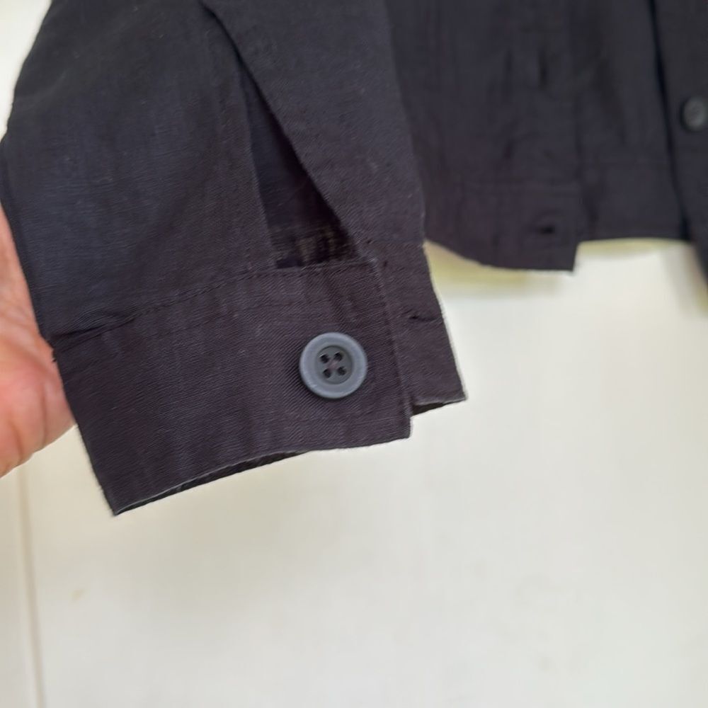 NEW With Tag Black Linen Jacket by Quince - Picture 3 of 6